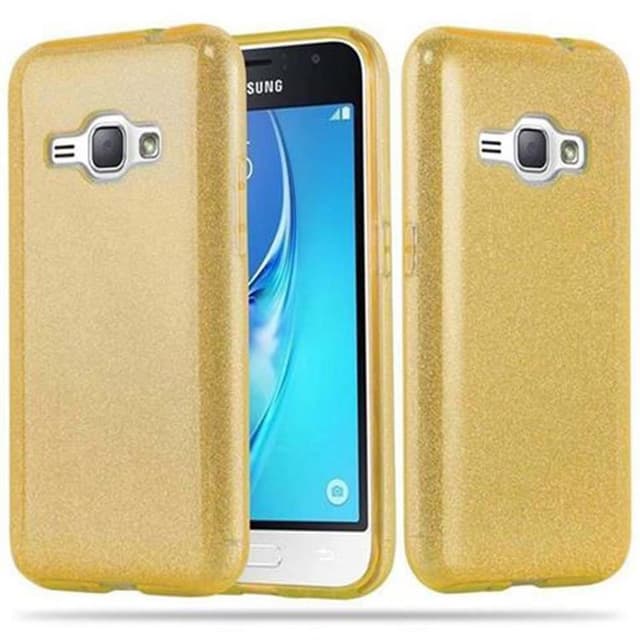 Samsung Galaxy J1 2016 Cover Etui Case (Guld)