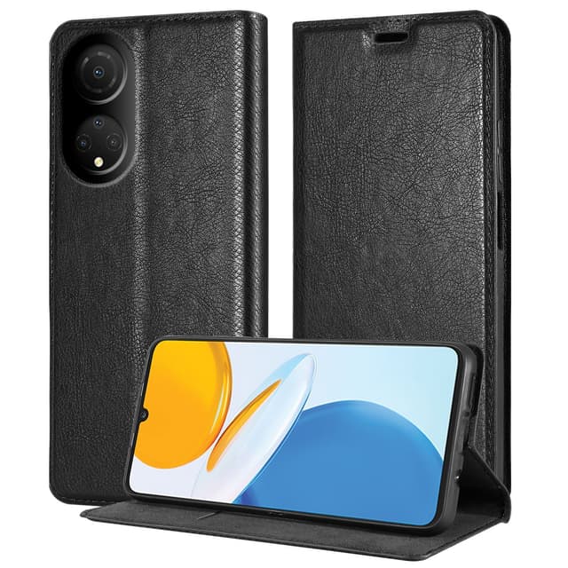 Honor X7 Suojakuori Lompakkokotelo (Musta)