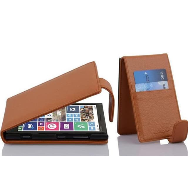 Nokia Lumia 929 / 930 Pungetui Flip Cover (Brun)