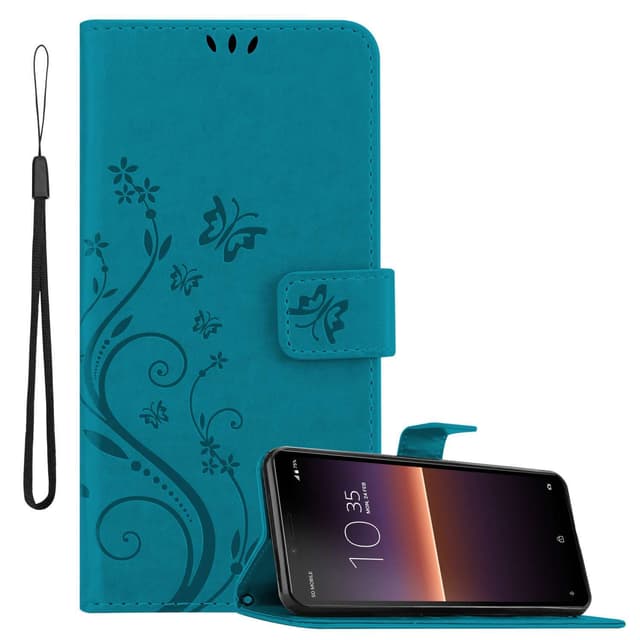 Sony Xperia 10 II Plånboksfodral Skal (Blå)