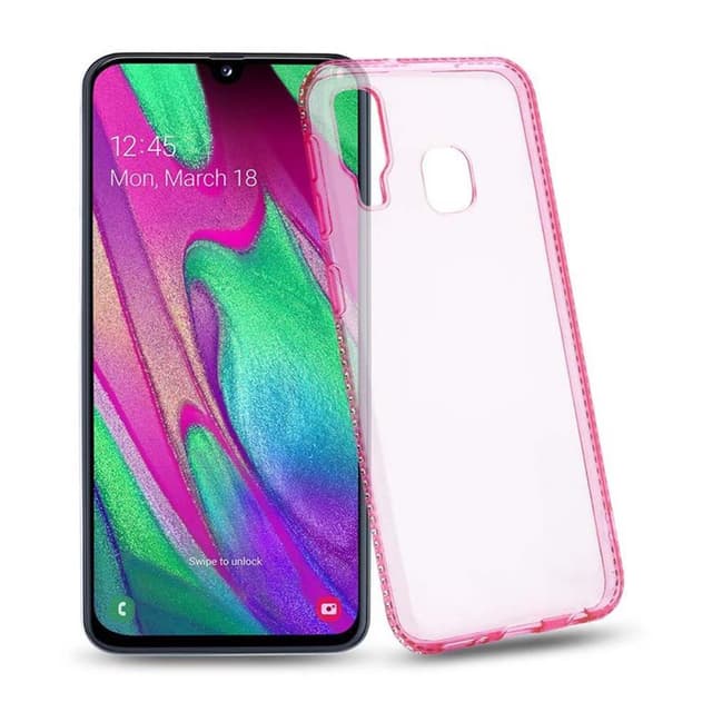 Samsung Galaxy A40 Suojakuori Kotelo (Vaaleanpunainen)