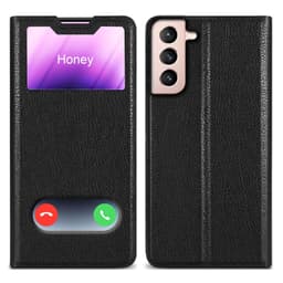 Lompakkokotelo Samsung Galaxy S21 5G Case (Musta)