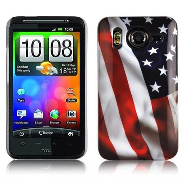 HTC Desire HD Skal Fodral Case (Röd)