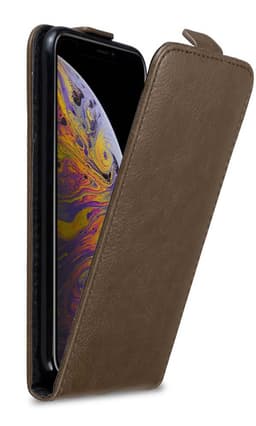iPhone XS MAX Pungetui Flip Cover (Brun)