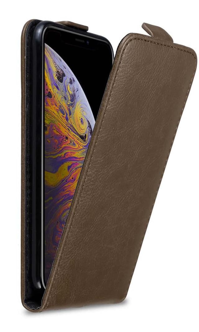 iPhone XS MAX Pungetui Flip Cover (Brun)