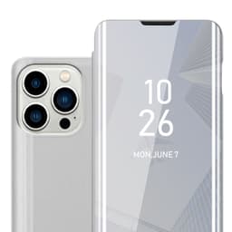 iPhone 14 PRO Plånboksfodral Skal (Silver)