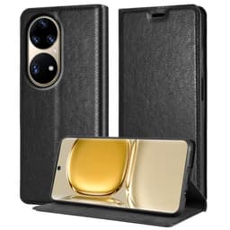 Huawei P50 PRO Suojakuori Lompakkokotelo (Musta)