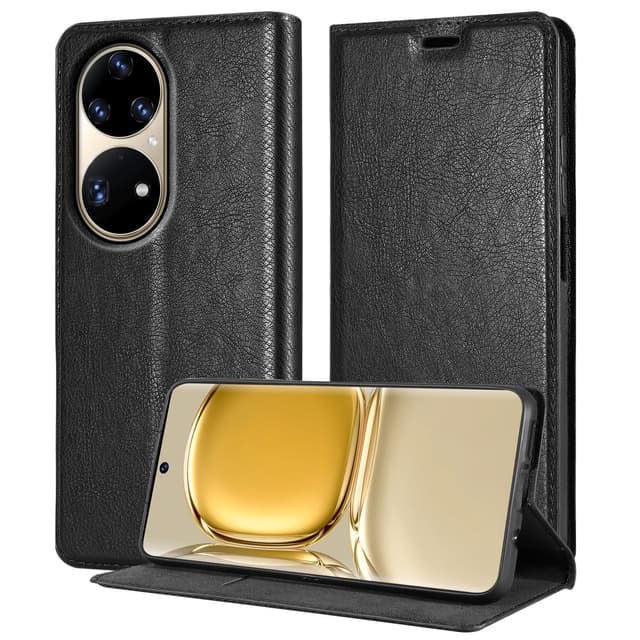 Huawei P50 PRO Suojakuori Lompakkokotelo (Musta)
