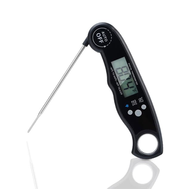 FÄLLBAR KÖKTERMOMETER vattentät, magnetisk termometer