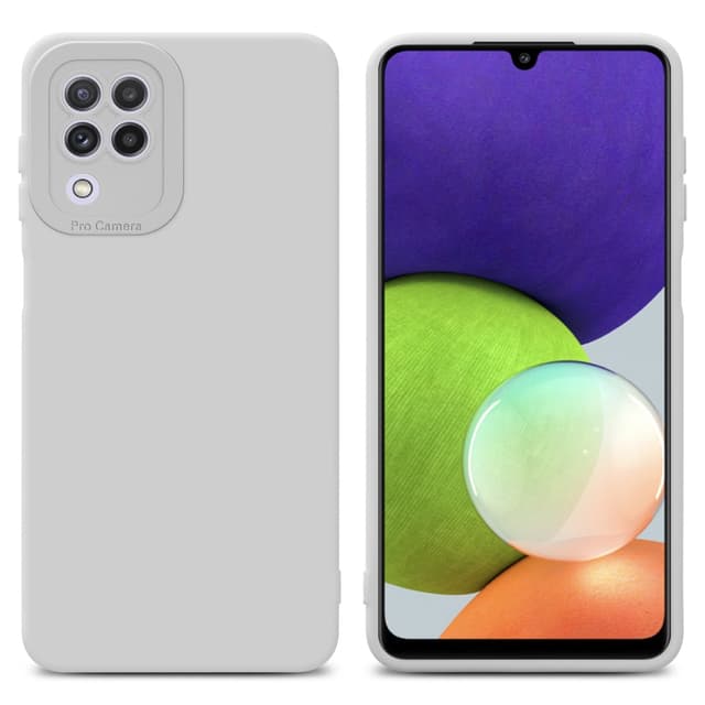 Samsung Galaxy A22 4G Cover Etui Case (Hvid)
