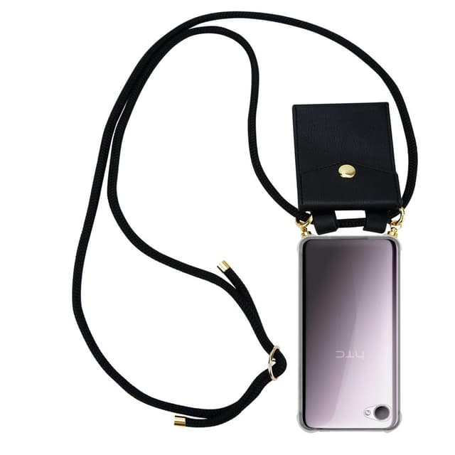 HTC Desire 12 Etui Cover Kæde (Sort)