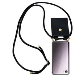 HTC Desire 12 Suojakuori Kotelo Ketju (Musta)