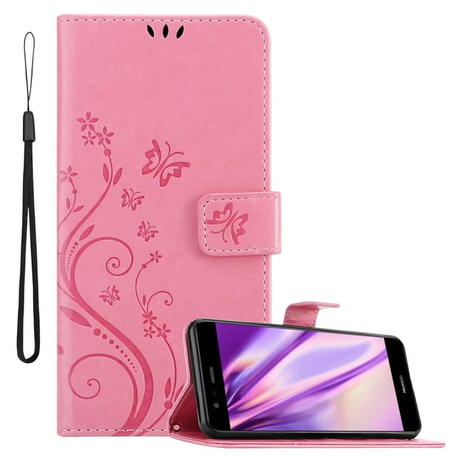 Huawei P10 LITE Plånboksfodral Skal (Rosa)