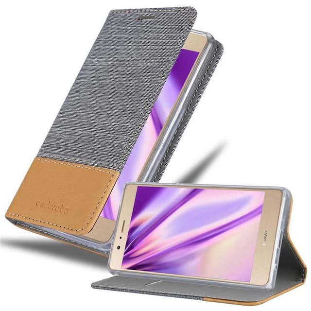 Huawei P8 MAX Plånboksfodral Skal (Grå)