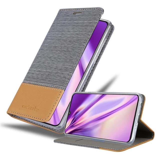 Motorola MOTO Z4 Plånboksfodral Skal (Grå)