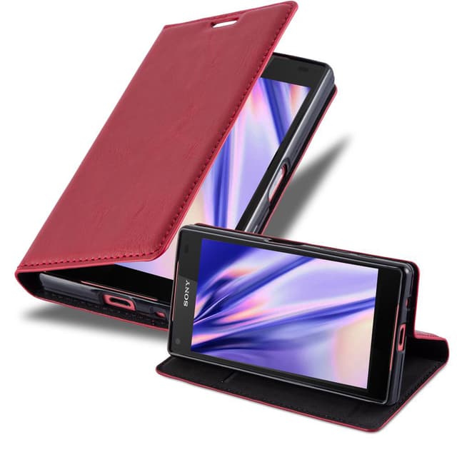 Sony Xperia Z5 COMPACT Skal Fodral Case (Röd)