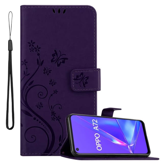 Oppo A72 Pungetui Cover Case (Lilla)