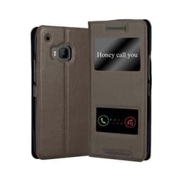 HTC ONE M9 lommebokdeksel cover (brun)