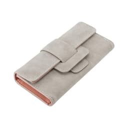 Universal 2-i-1-pung i ruskindslook med mobillomme