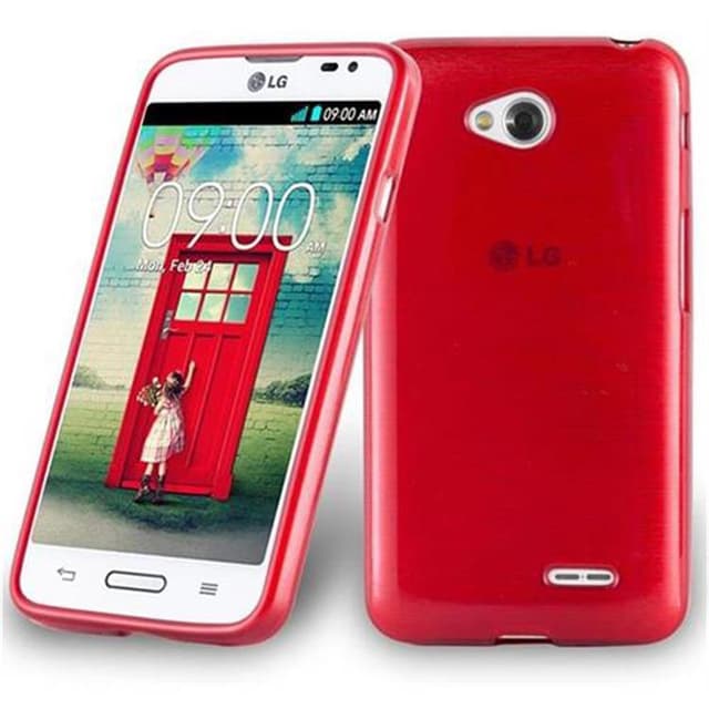 LG L70 (1. SIM) Skal Fodral Case (Röd)