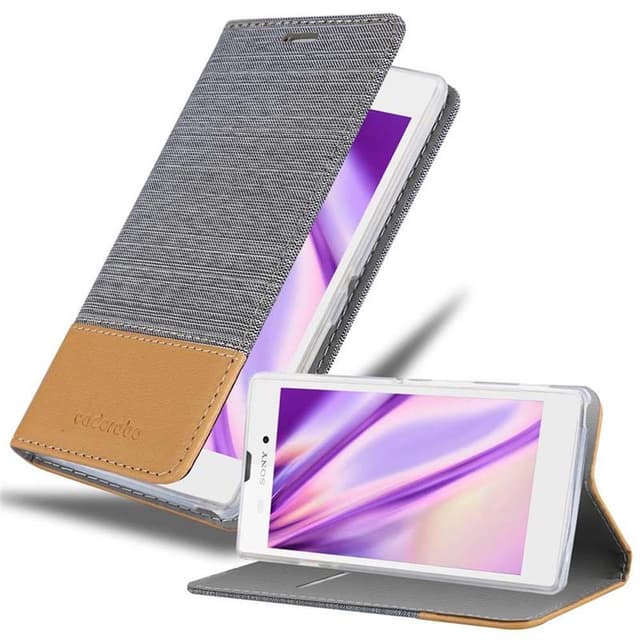 Sony Xperia T3 Pungetui Cover Case (Grå)