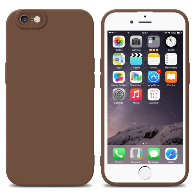 iPhone 6 / 6S Deksel cover case (brun)