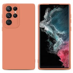 Samsung Galaxy S22 ULTRA Skal Fodral Case (Orange)