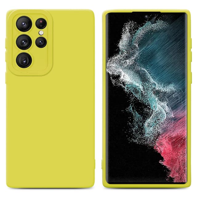 Samsung Galaxy S22 ULTRA Skal Fodral Case (Gul)