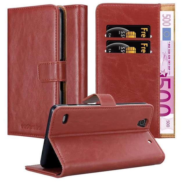 Sony Xperia C4 lommebokdeksel etui (rød)