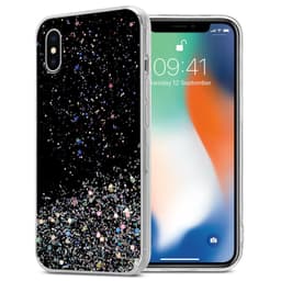iPhone X / XS Suojakuori Suojakotelo (Musta)
