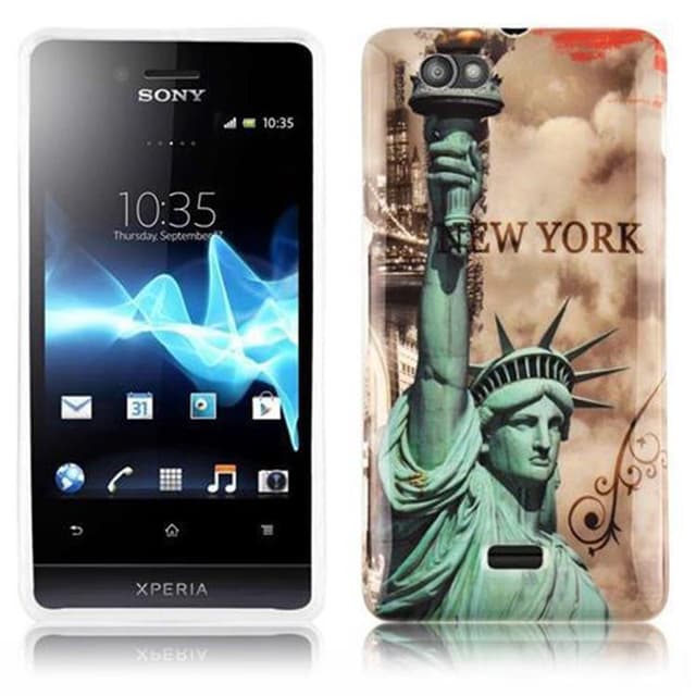 Sony Xperia M Skal Fodral Case (Brun)