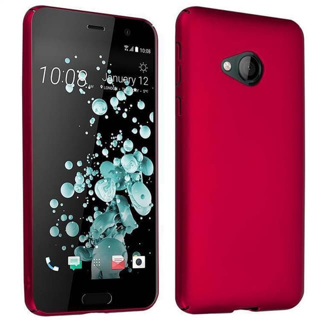 HTC U PLAY Suojakuori Kotelo Cover (Punainen)