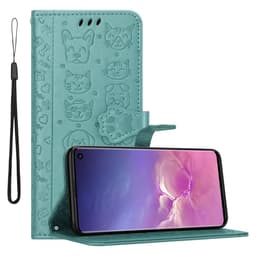 Samsung Galaxy S10 4G Plånboksfodral Skal (Grön)