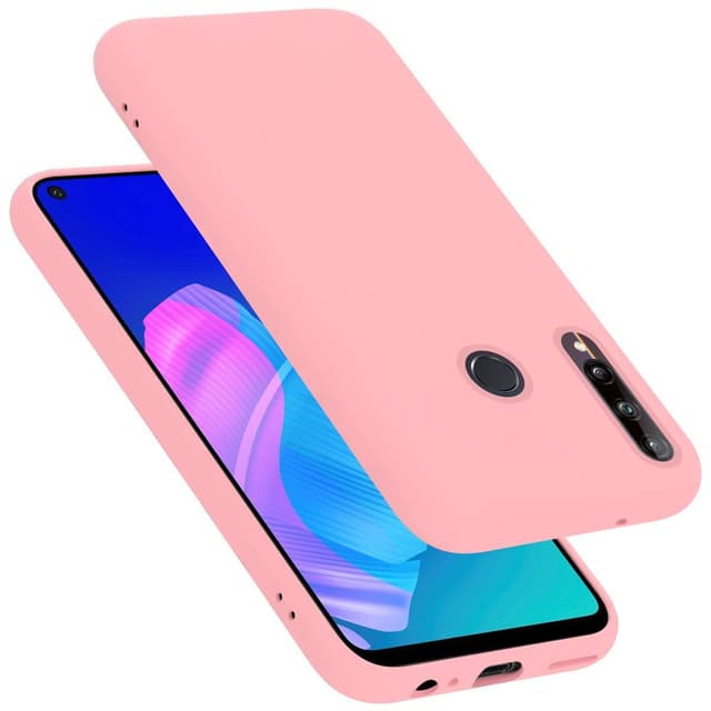 Huawei P40 LITE E Suojakuori Kotelo (Vaaleanpunainen)