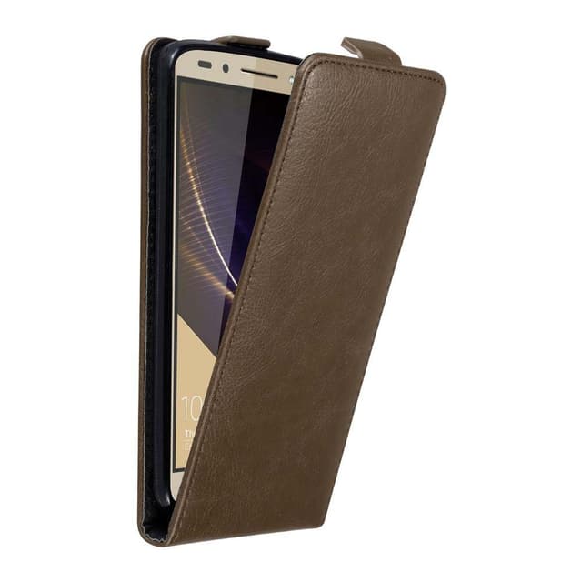 Honor 7 deksel flip cover (brun)