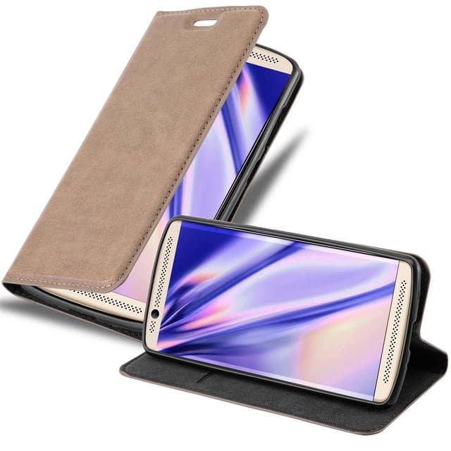 ZTE Axon 7 MINI Suojakuori Lompakkokotelo (Ruskea)