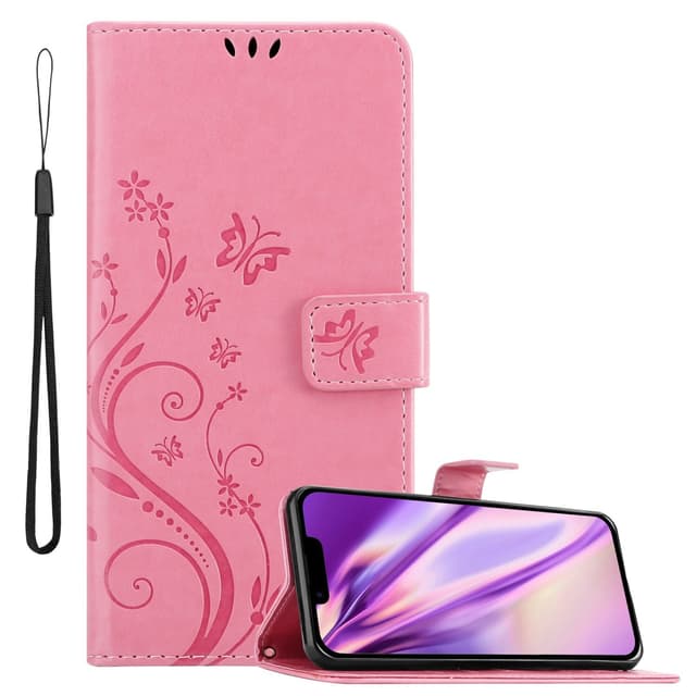 iPhone 14 Plånboksfodral Skal (Rosa)