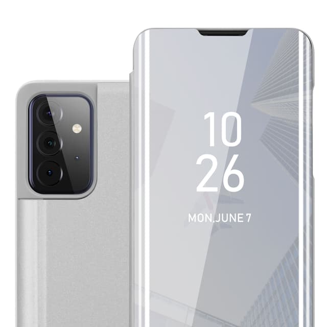 Samsung Galaxy A72 4G / 5G Pungetui Cover Case (Sølv)