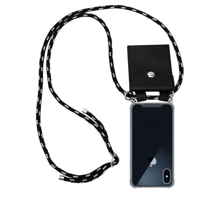 Etui iPhone X / XS Cover Kæde (Sort)