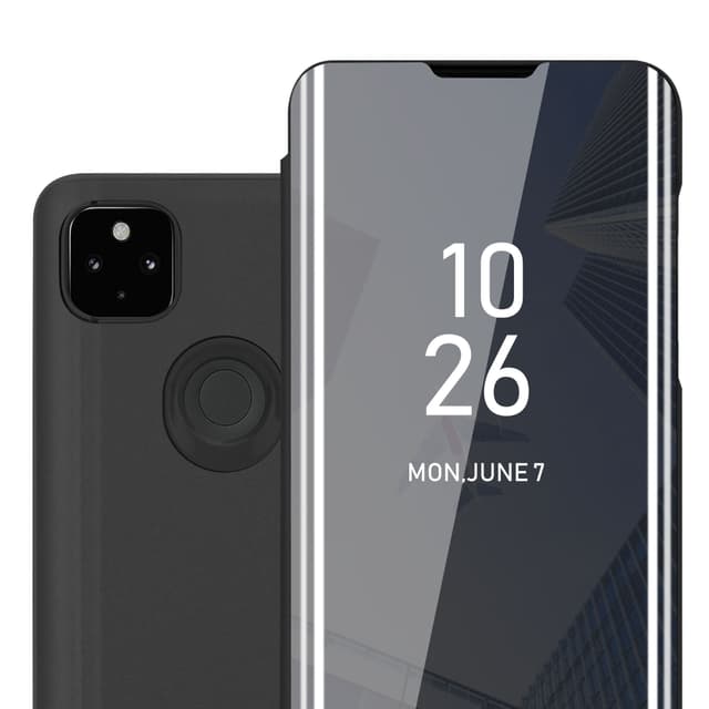 Suojakuori Google PIXEL 4A Lompakkokotelo (Musta)