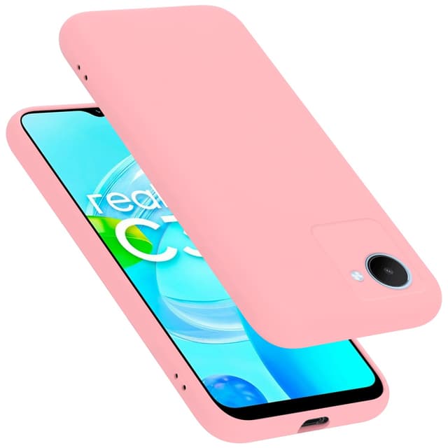 Realme C30 / Narzo 50i PRIME silikondeksel case (rosa)
