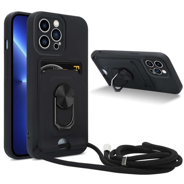 iPhone 12 PRO MAX Etui Kæde Cover(Sort)
