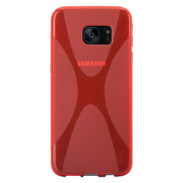 Samsung Galaxy S7 EDGE Suojakuori Cover (Punainen)