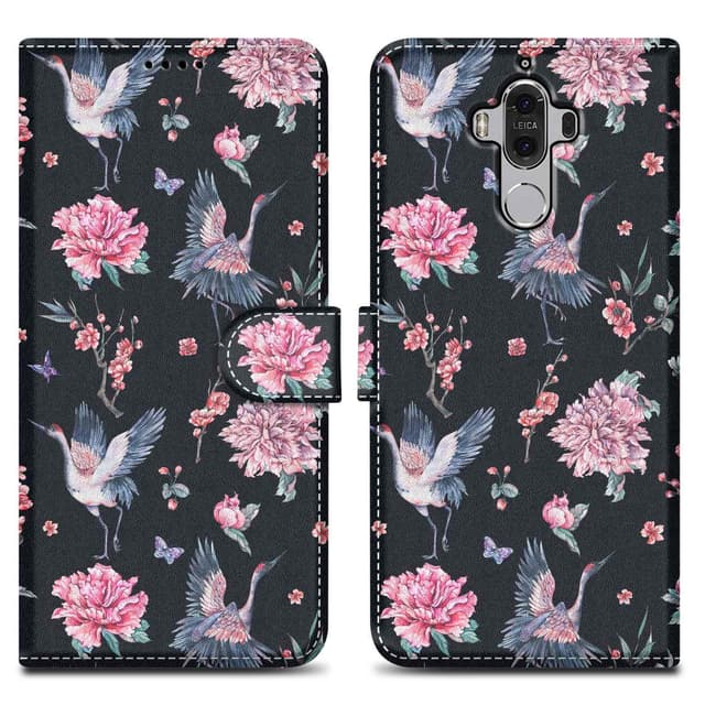 Huawei MATE 9 Plånboksfodral Skal (Svart)