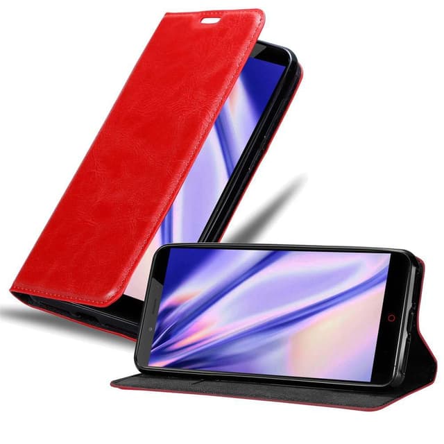 ZTE Nubia Z11 MAX Suojakuori Lompakkokotelo (Punainen)