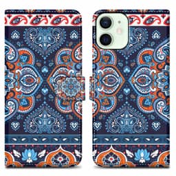 iPhone 12 MINI Plånboksfodral Skal (Blå)