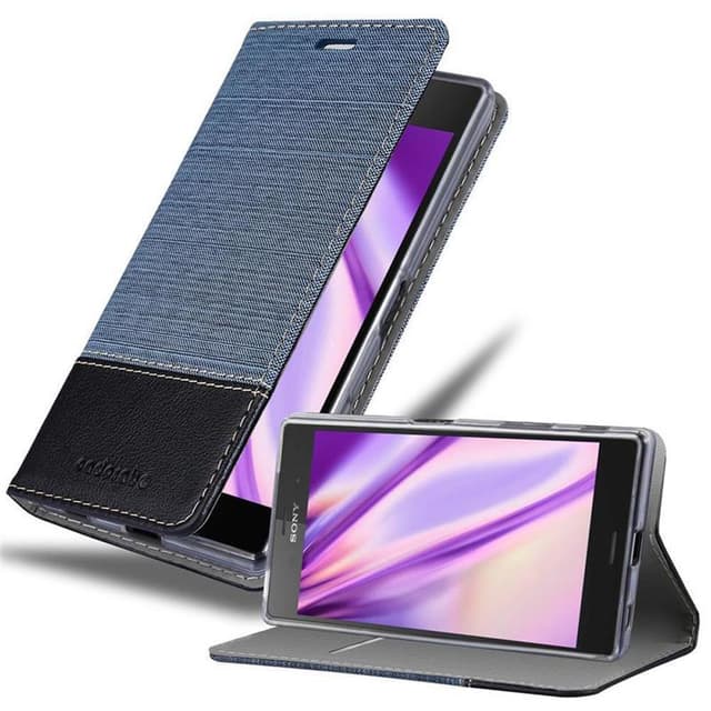 Sony Xperia Z5 Plånboksfodral Skal (Blå)