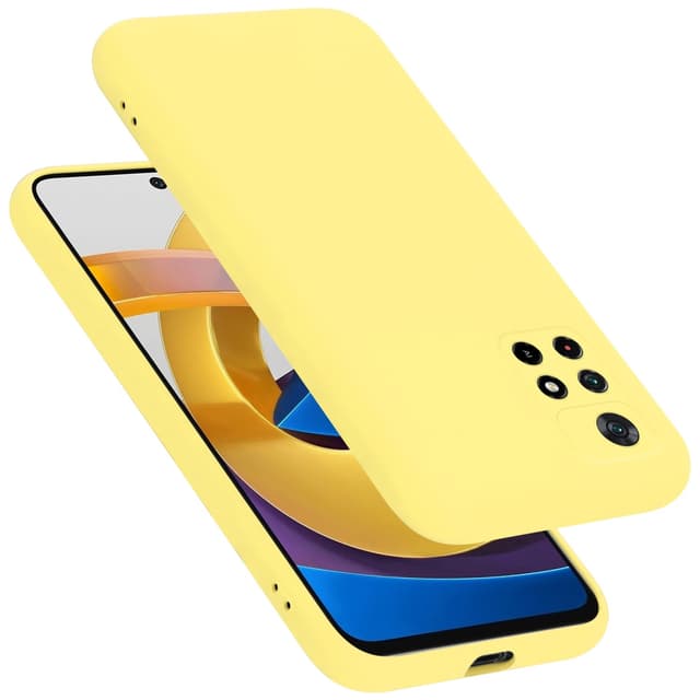 Xiaomi POCO M4 PRO 5G silikondeksel case (gul)