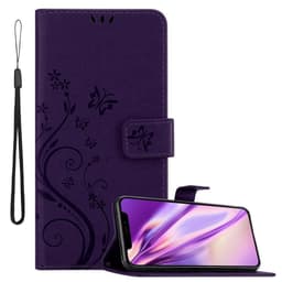 iPhone XR Suojakuori Lompakkokotelo (Violetti)