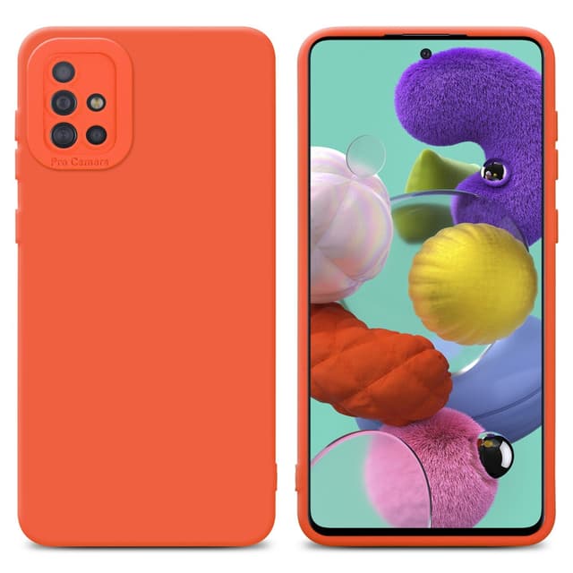 Samsung Galaxy A51 4G / M40s Skal Fodral Case (Orange)